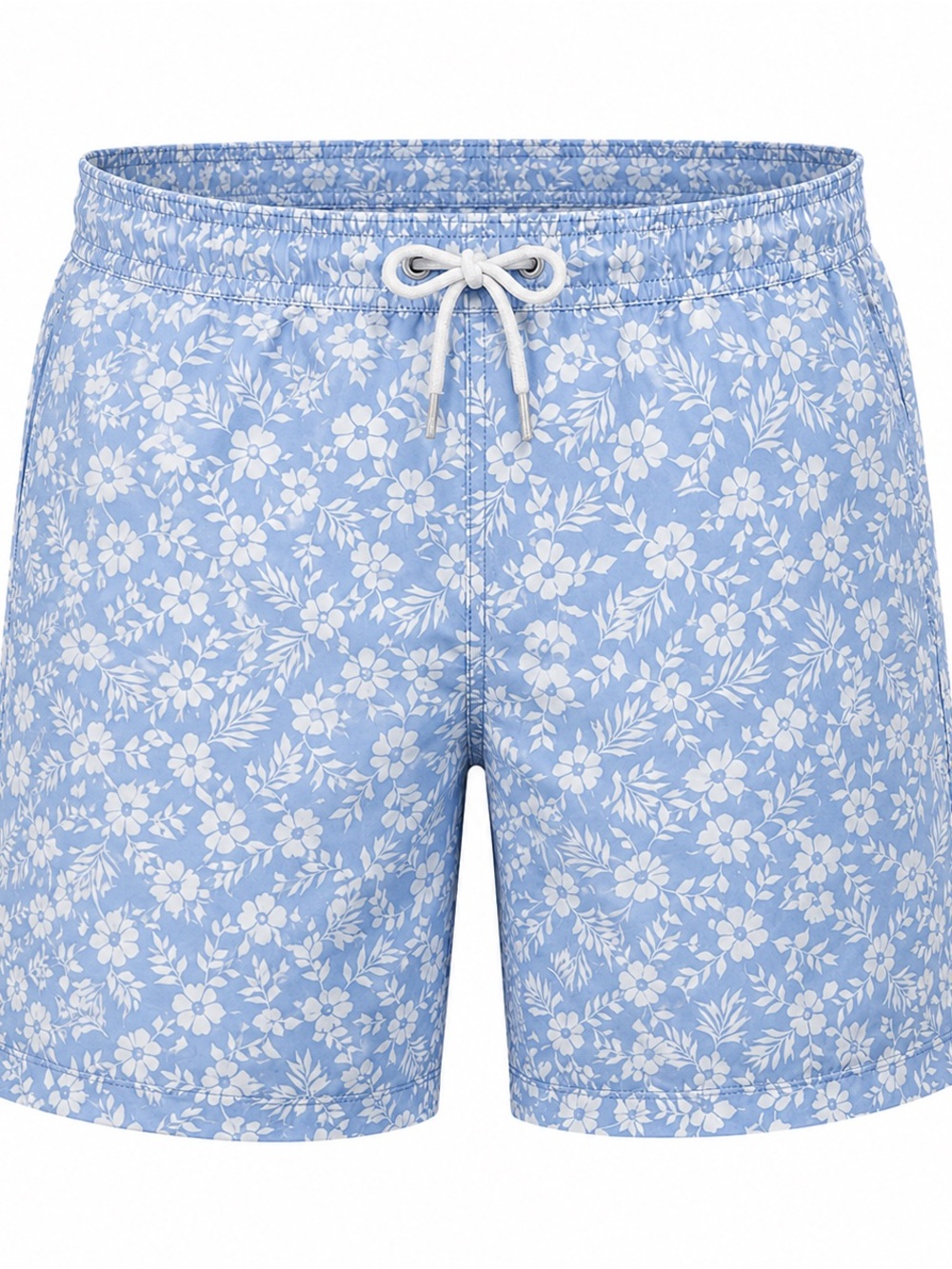 Janie & JackLight Blue Floral  Boy's Swim Trunks Size 8